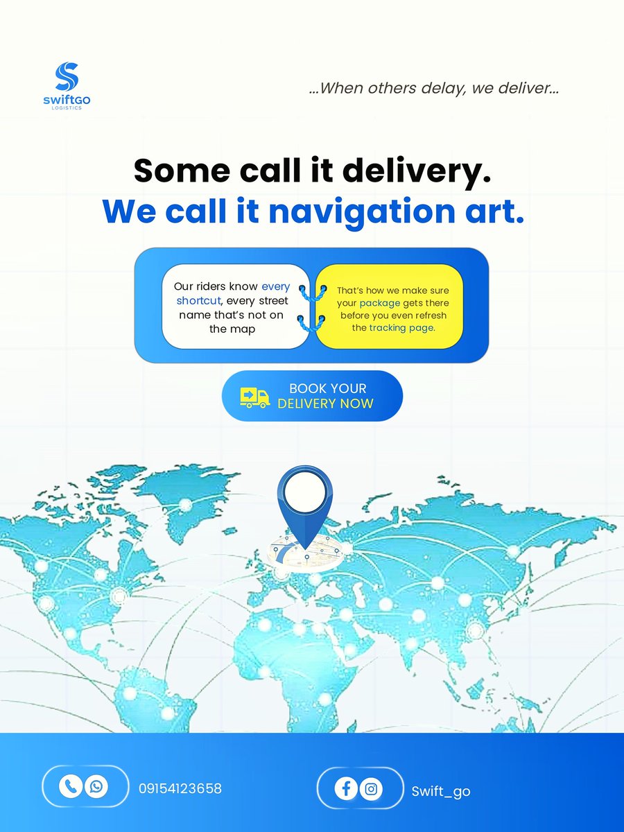 SanusiAbiodun05's tweet image. Social media designs for swiftgo logistics 
As a designer, one of my favorite things is turning an ordinary idea into a living identity.
Your thoughts about the design?
Hire me first rn your next design Projects