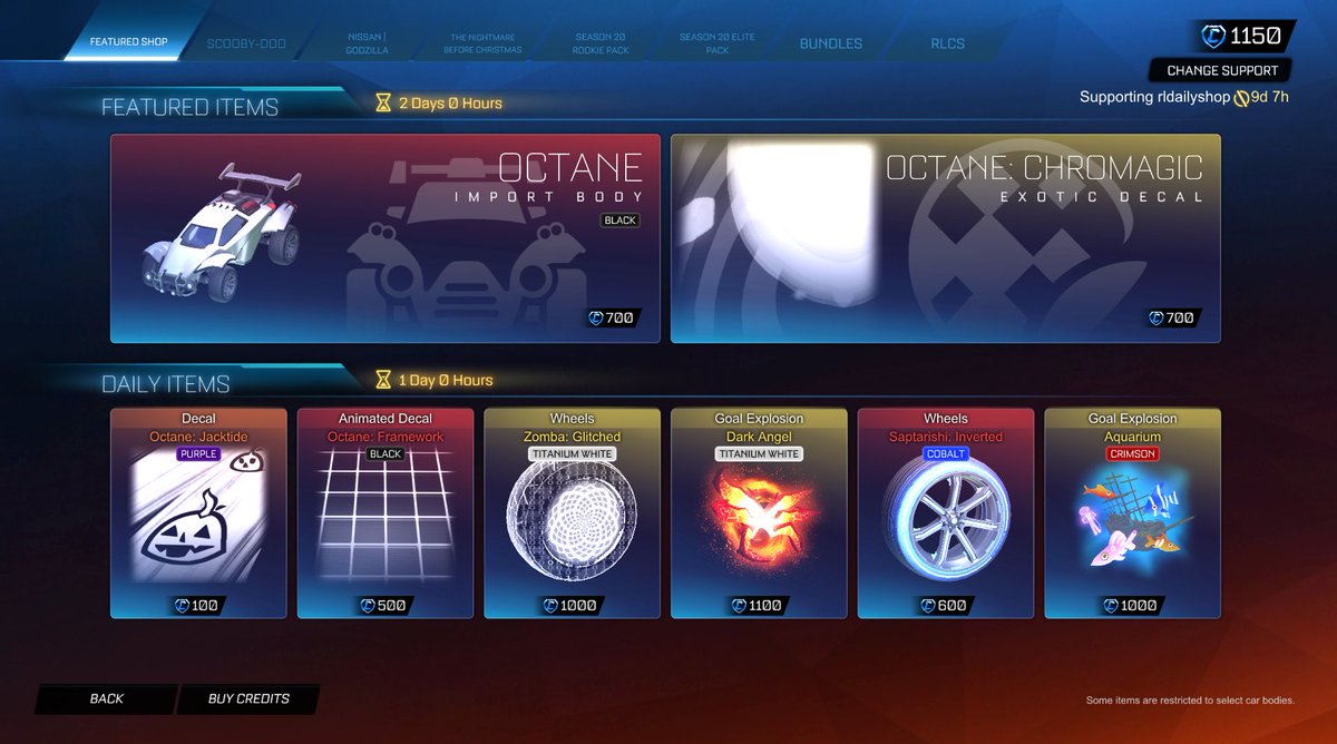 RLDailyShop's tweet image. Item shop for 10/23