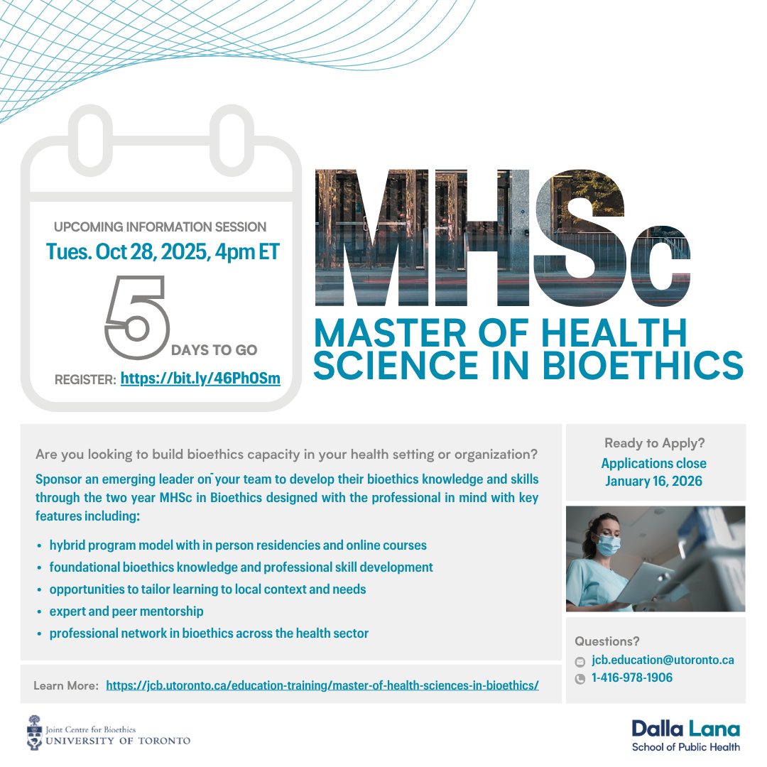 U of T Bioethics tweet media