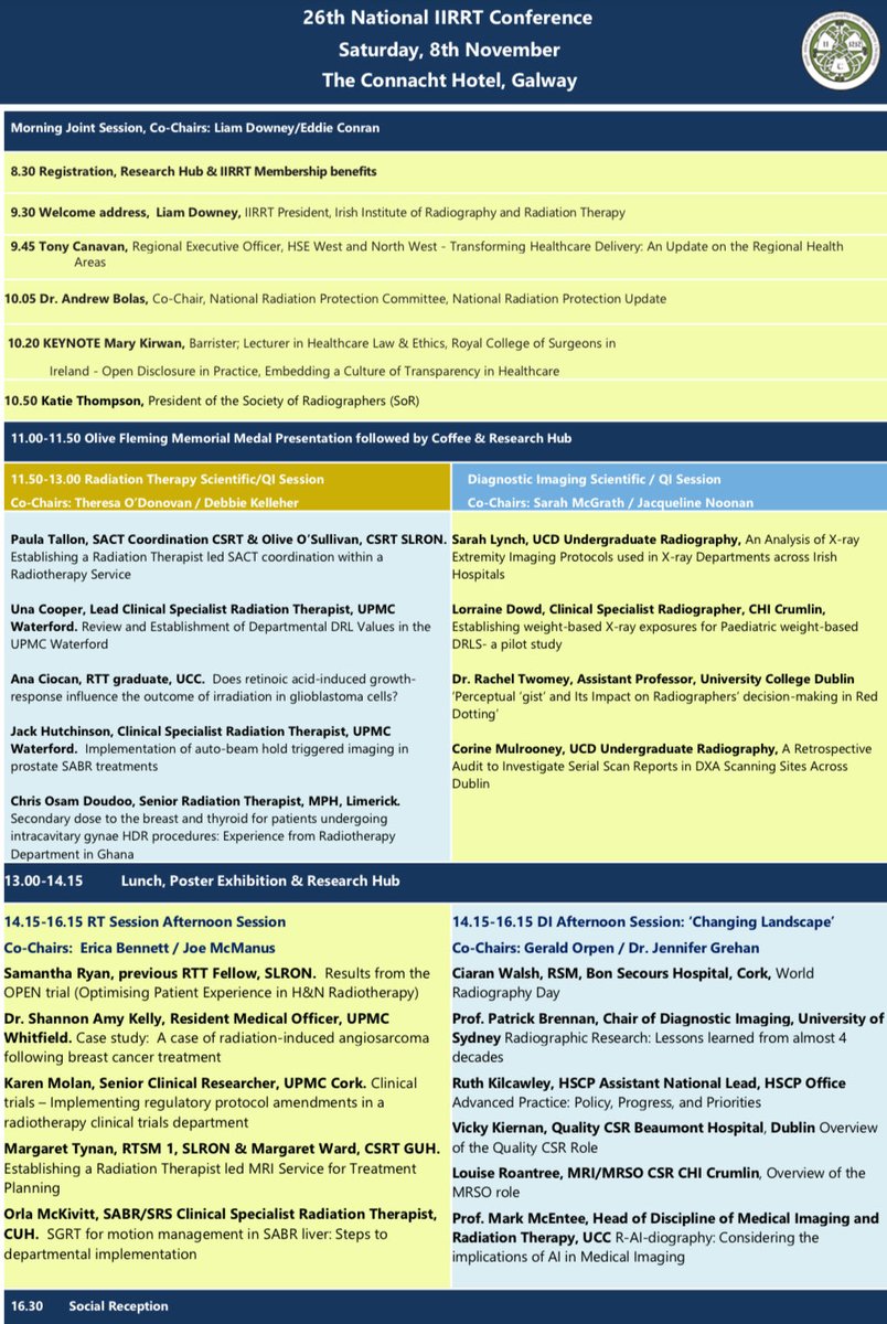 Almost two weeks to go until the IIRRT National Conference on Nov 8th at the Connacht Hotel, Galway! A full day of talks, networking, refreshments, lunch and a social reception to close. #CPD #WRD #IIRRTConf25 Book: iirrt.ie/26th-iirrt-nat…