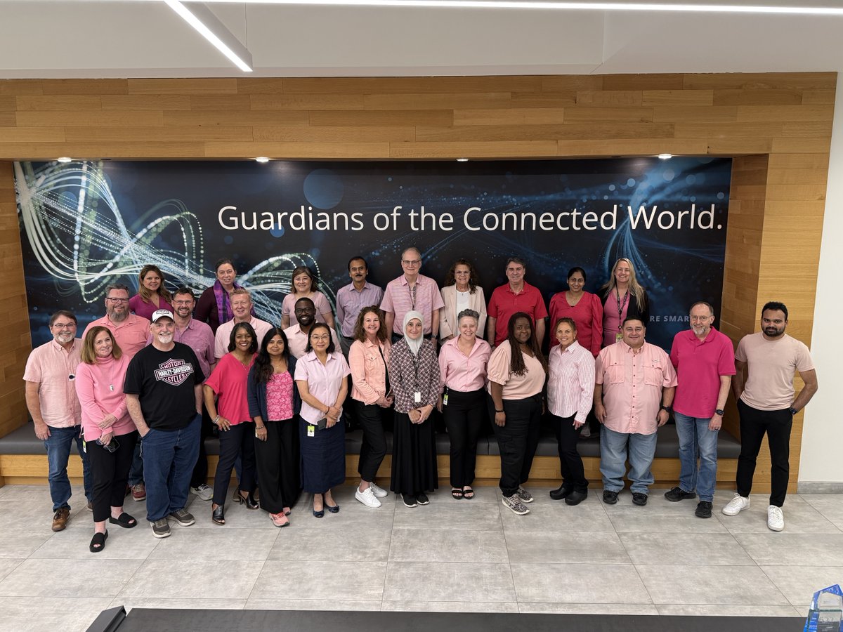 NETSCOUT's tweet image. We wore pink—for more than just a photo.
We stood with those affected by breast cancer: colleagues, families, friends, and researchers. Behind every ribbon is a story. Standing together makes a difference.