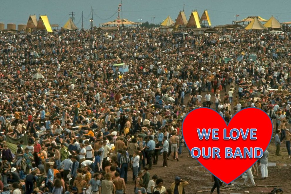It's time for another <a href="/TheSloppyBoys/">The Sloppy Boys 📀</a> Band Thursday! Our band is at Woodstock tonight, and we are all over the world celebrating our band today.