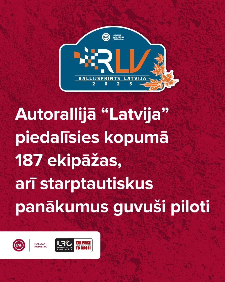 autorally_lv's tweet photo. 🍂 Nedēļas nogalē Biķernieku trasē un Ropažu novadā notiks #RallijsprintsLatvija. Uzņemot minirallija, ekorallija, vēsturiskā rallija un rallijsprinta dalībniekus - ātrumposmos redzēsim 187 ekipāžas!

📃 https://t.co/DWMGRfDEtk
#LAFRallijaKomisija #VRK #RSK 

📸 Raimonds Volonts https://t.co/WCul5UOLfI