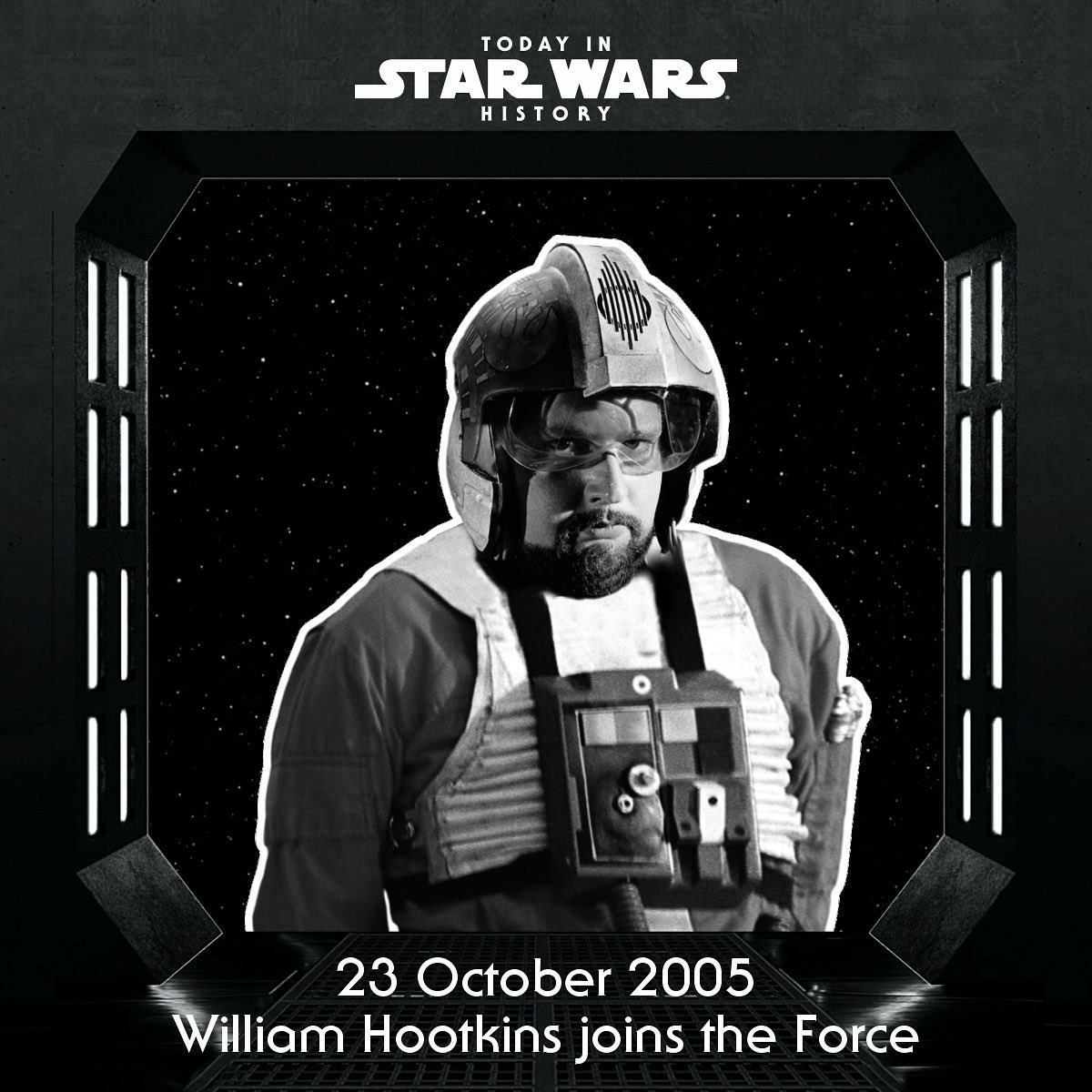 TodayinStarWars's tweet photo. 23 October 2005 #TodayinStarWarsHistory "A lot of actors dream of being involved with a film at the end of their career that inspires people, and makes a lot of people happy. I got to start my career with a film like that" 🥺#WilliamHootkins #RedSix https://t.co/fyiHR1NnEl