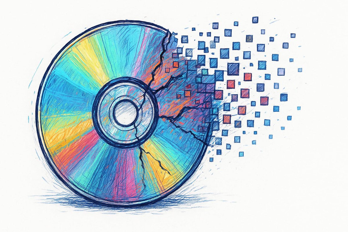 nachocomar's tweet photo. ¿Te acordás de tu primer CD? Seguro lo cuidabas como oro. Pero... ¿sabías que incluso el disco mejor guardado tiene fecha de vencimiento? 💿⏳ Te cuento un secreto sobre su verdadera duración. 🧵👇 https://t.co/3hlPNRaKyK