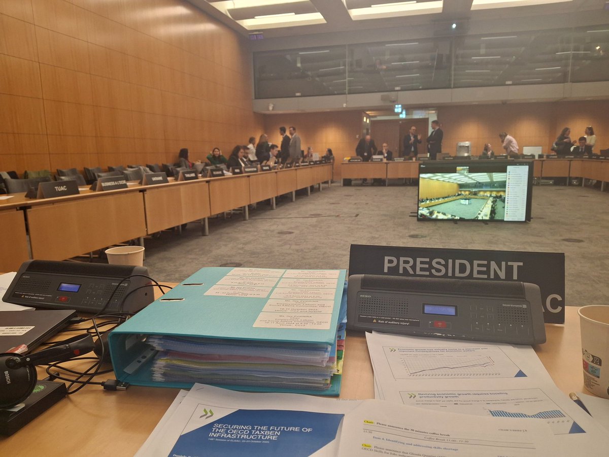 Chaired the 148th session of the OECD Employment,Labour and Social Affairs Committee (ELSAC) on productivity growth, skills shortages, impact of AI, migration, social connections/loneliness, support for children with autism and on the future work programme oecdgroups.oecd.org/Bodies/ShowBod…