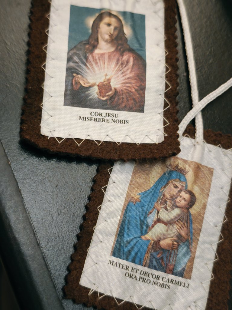 MonsieurSaudade's tweet image. Portez le scapulaire de Notre Dame du Mont Carmel !