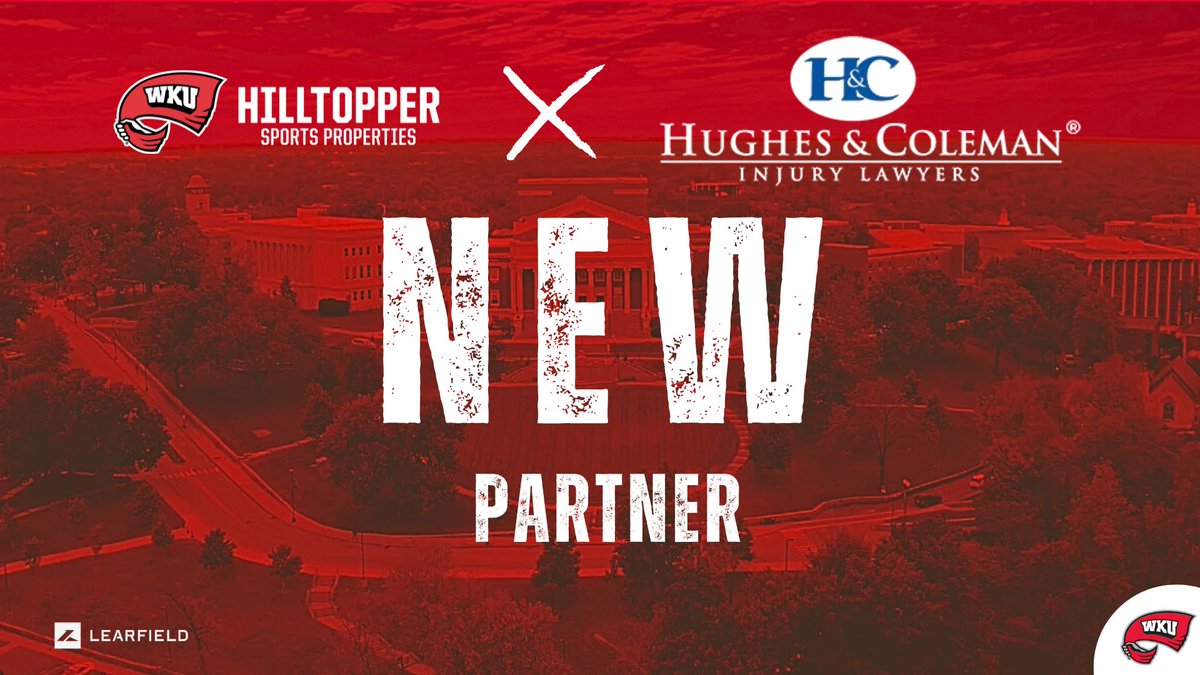 We are proud to announce our new partnership with <a href="/HughesColeman/">Hughes & Coleman Injury Lawyers</a> ! Hughes &amp; Coleman are the Official Personal Injury Attorney of WKU Athletics! Their team of injury lawyers has the resources to help you receive the compensation you're entitled to and the care you need!

#GoTops