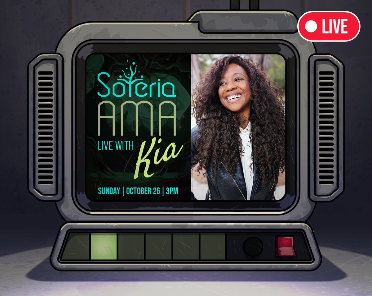 This Sunday we inaugurate our journey to 1000 mints! ✨

Creative director, Kia will answer community questions live 🎥
🔸We'll announce the winner to our Okay Bear giveaway
🔸You'll get a first look at a Soteria story protagonist
🔸We may also do some giveaways, come join us!