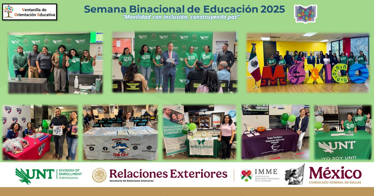 ConsulMexDal's tweet image. En @ConsulMexDal iniciamos las actividades de la Semana Binacional de Educación 2025 #SBE con nuestra ya tradicional feria comunitaria. 

Agradecemos a todos nuestros aliados por participar en este evento inaugural. @UNTsocial @IME_SRE 

#MovilidadConInclusión 
#ConstruyendoPaz