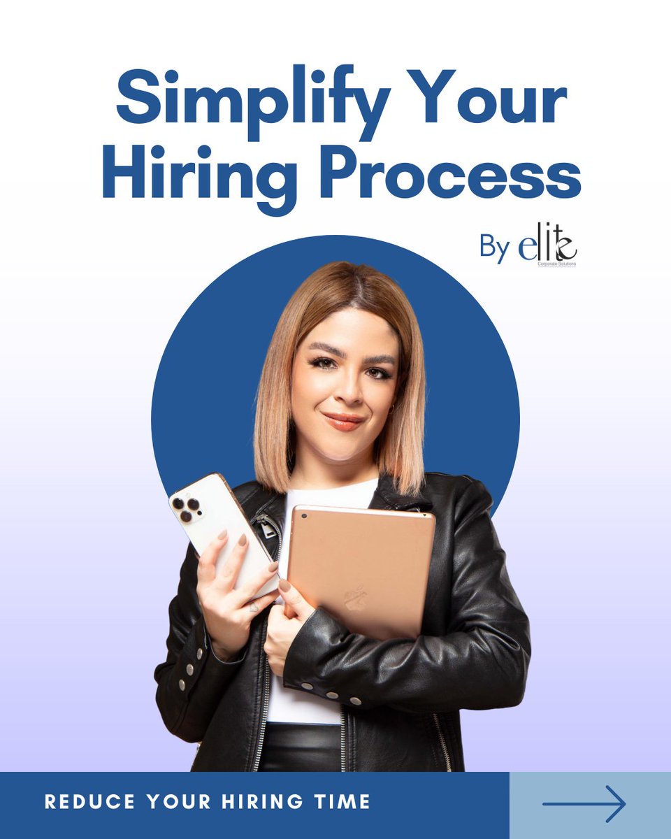 Elite_CorpSol's tweet image. Tired of long hiring processes?
At Elite Corporate Solutions, we simplify every step so you can focus on what really matters — growing your business.
#EliteCorporateSolutions #StaffingExperts #RecruitmentMadeEasy #HireSmart #BusinessGrowth #TalentSolutions #HumanResources