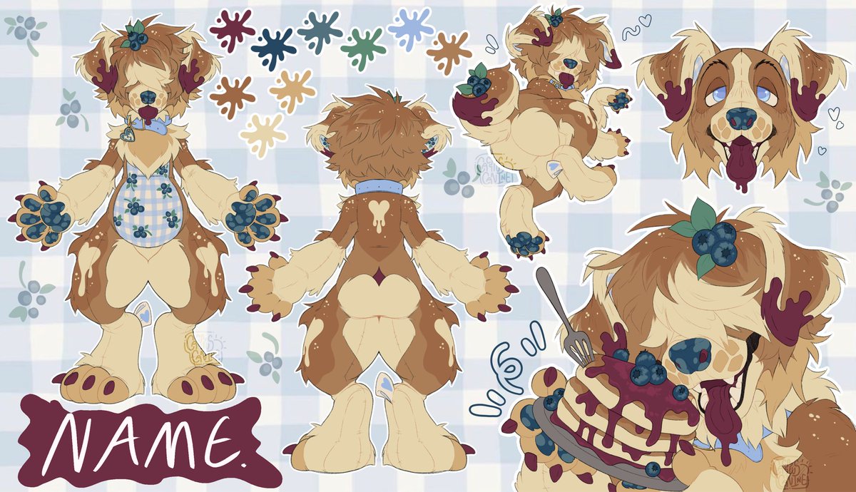 Blueberry Pancake pup ref (Not for sale)