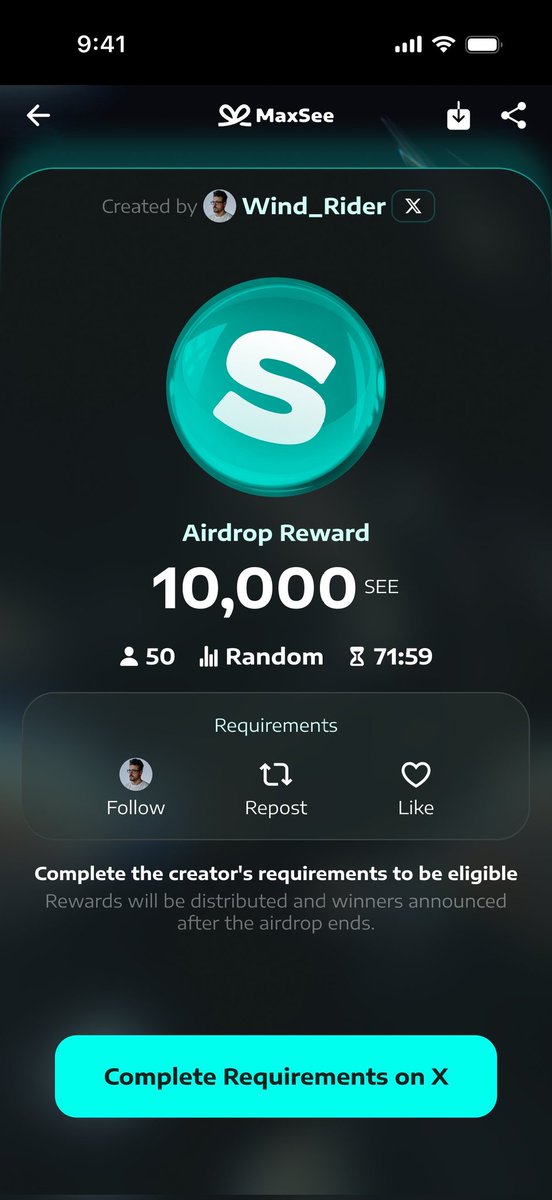 Good evening my people my fellow CT 

$20,000 $SEE + BNB Giveaway is LIVE! Again from me.

Last time I dropped 10,000 $SEE, a lot of you got paid, and we’re doing it again, even bigger this round.

This time, Top 200 participants also get extra BNB along with their $SEE.
What ya