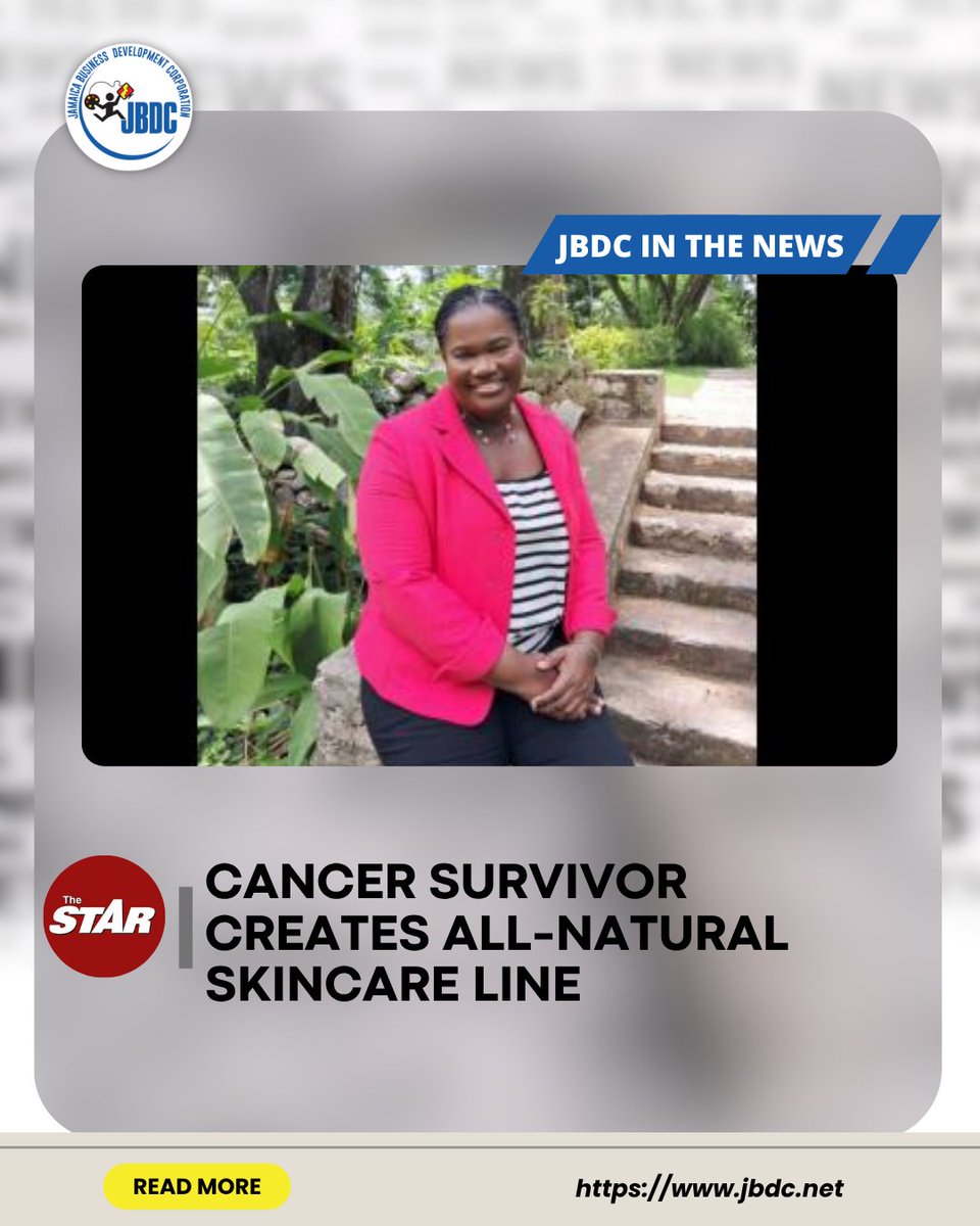 Cancer survivor creates all-natural skincare line

jamaica-star.com/article/news/2…

#JBDC #JBDCnews #BreastCancerAwareness #ThingsJamaican #BreastCancerAwarenessMonth