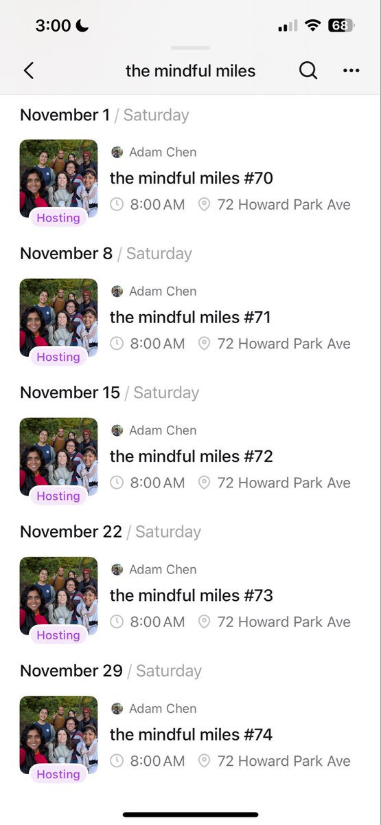 adamchenchew's tweet image. November batch of walks is upon us - can’t believe it’ll be 70 week in Nov. That feels unreal.
What’s even more unreal is that I’m yet to do one of these walks alone. Even though it’s at 8am on Saturday. That’s so awesome!!!
Thanks ya’ll for showing up. And for those who…