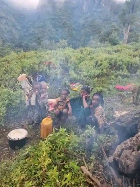 Birmajigeda's tweet photo. In East Arsi’s Shanan Koluu district, @AbiyAhmedAli soldiers burned Oromo homes in Cabii Qaammee and Laaftoo Rifeensoo. Families have lost everything, now sheltering in forests with no food or protection. @SenateForeign @AP https://t.co/RmSgCttH5m #EndOromoGenocide
