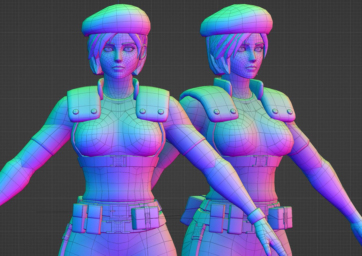 More Jill Valentine WIP
Just a few more details!

#3dart #blender #3D #lowpoly #ResidentEvil