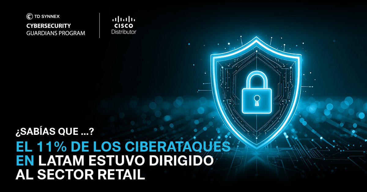 Sabemos que el sector retail es un objetivo para los cibercriminales, por eso es importante entender que la alta exposición al #ransomware resalta la necesidad de una protección cibernética robusta. 

Descubre como el portafolio de #Cisco puede ayudarte: ms.spr.ly/6014shnfg