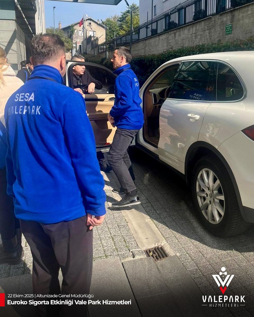 GroupSesa's tweet photo. 22 Ekim 2025 Euroko sigorta etkinliği Vale park hizmetleri firmamız tarafından sağlanmıştır.
📍 Altunizade Genel Müdürlüğü
Vale hizmetlerinde @sesagroup ‘u tercih ettiğiniz için teşekkürler.
☎ 0212 212 90 40
📞 0216 380 90 40
#Valepark #KurumsalVale #EurokoSigorta https://t.co/q15A9bLWRw