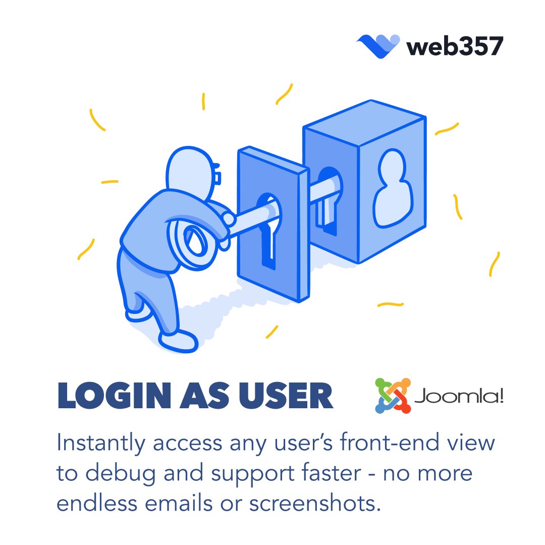 web357's tweet photo. Wish you could see what your users see? ๐ก๐ผ๐ ๐๐ผ๐ ๐ฐ๐ฎ๐ป๐
Instantly access any userโs front-end view with ๐๐ผ๐ด๐ถ๐ป ๐ฎ๐ ๐จ๐๐ฒ๐ฟ ๐ณ๐ผ๐ฟ ๐๐ผ๐ผ๐บ๐น๐ฎ!ย - fix issues faster and deliver better support.
๐ https://t.co/ixD045g1iq
#Joomla #Web357 #LoginAsUser https://t.co/WxyANvzV1V