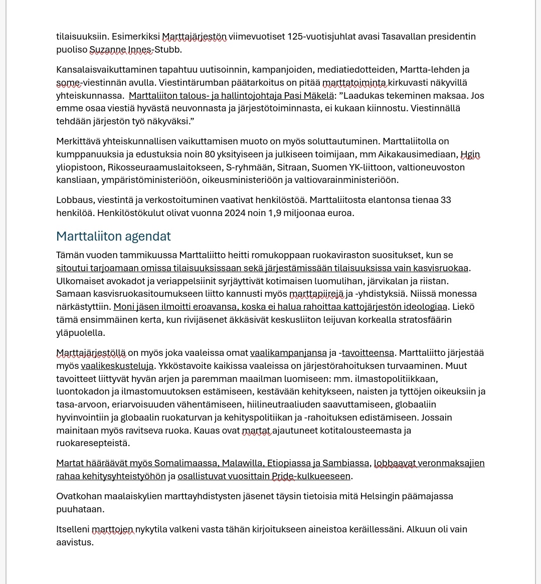 Tässä vielä blogitekstini martoista, jos et ennättänyt sitä lukea Uusi Suomi -blogistani🙂
Linkkejä ei valitettavasti saa kuvissa toimimaan.