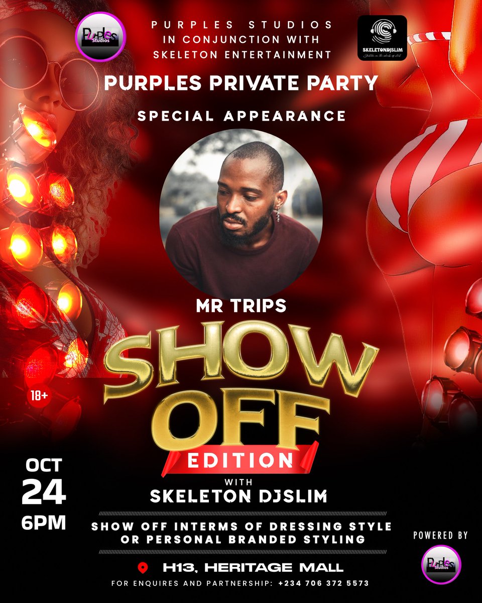 skeletondjslim's tweet photo. Streaming with me Live tomorrow is  the Biggest X Community in Ibadan and the p my Phenomenal Mr Trips 📍😌 

Join us Live tomorrow in 6pm and let’s vibe together  🥂🫂

#skeletondjslim #ibadanxcommunity #mrtrips #purplesprivateparty #sodwos https://t.co/kfjRZT66ql