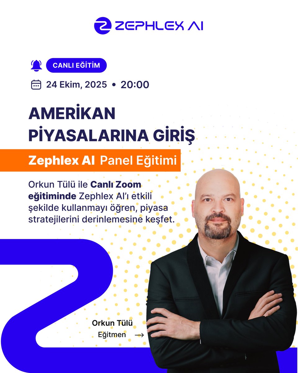 algo_sentiment's tweet image. 🇺🇸 AMERİKAN PİYASALARINA GİRİŞ: ZephlexAI Panel Eğitimi 🇺🇸
Amerikan borsalarında yapay zekâ gücüyle fark yaratmaya hazır mısın? 💡
Bu özel ZephlexAI Panel Eğitimi ile ZephlexAI’ı etkin kullanmayı öğren, piyasa trendlerini analiz et ve veriye dayalı stratejik kararlar al!
📊…