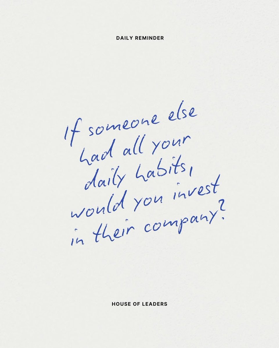 What’s one habit you would double down or drop?