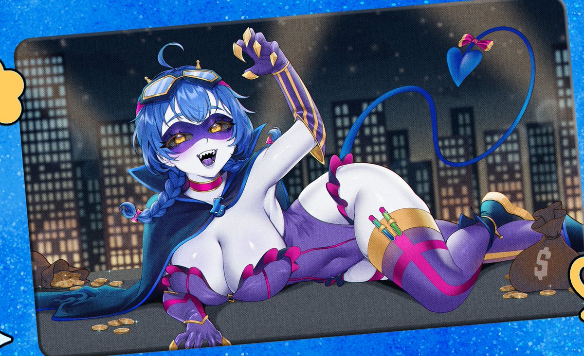 Would you let me rob you if I looked like this? 💰

In less than 2 weeks my merch pre-orders are over! Get your deskmat, posters, and shirts before it's to late! 🦹‍♀️