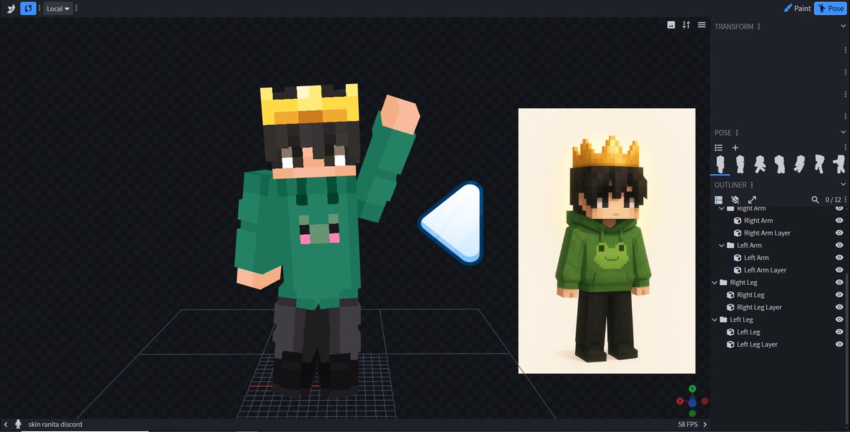 SoyClayArt's tweet image. Skin comm!  

[ #Minecraft #Blockbench #skin #Commission ]