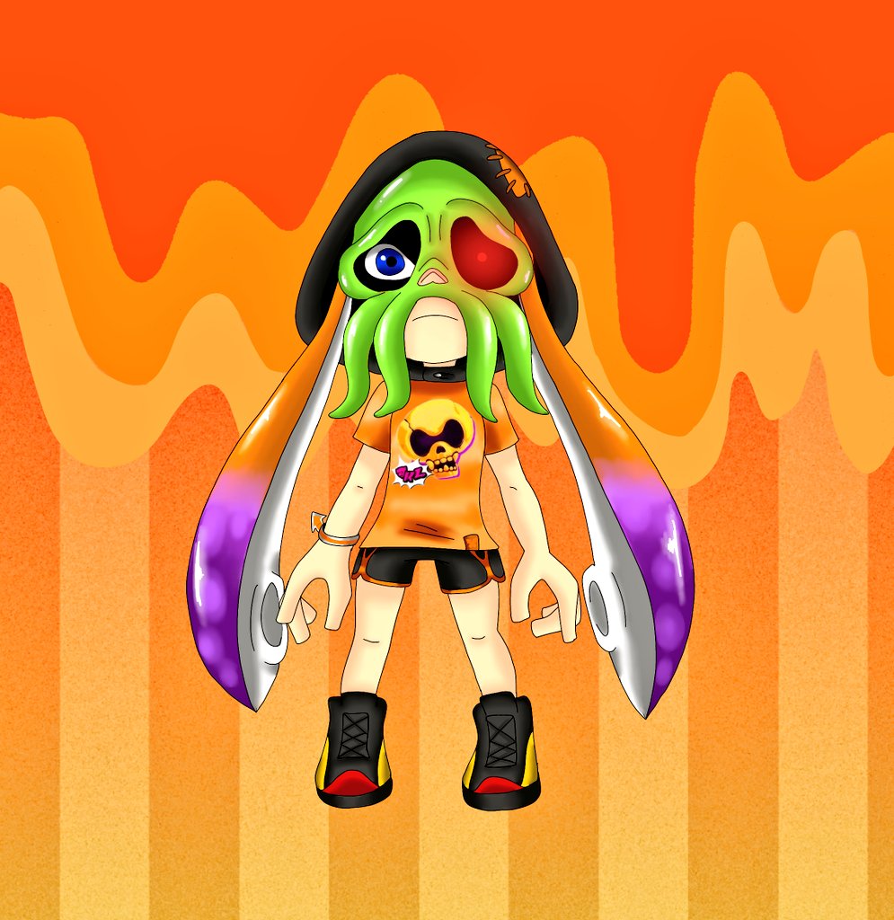 Diamond_1348's tweet photo. Spooky Art 🎃👻 #Splatoon3 #Splatoon #art #AnimalCrossing #Ninjala #Halloween2025 https://t.co/N2krvHNpab