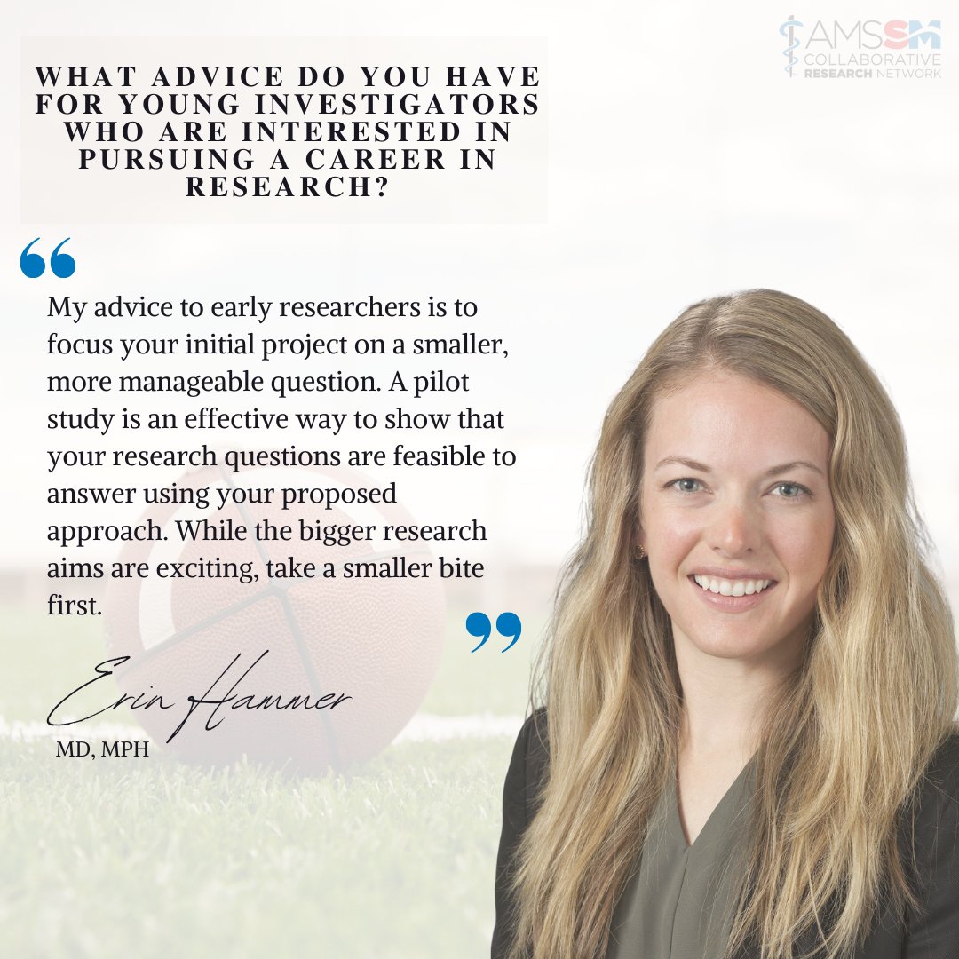 AMSSM_CRN's tweet image. 🤝Meet Erin Hammer, MD, MPH— UW Badgers team doctor &amp;amp; CRN Leadership Committee member.

Her paper on Guardian Caps &amp;amp; high school football concussions won AMSSM’s 2024 Best Overall Research Award and was featured in the 2025 AMSSM BJSM Themed Issue. 🏈

🔗bjsm.bmj.com/content/bjspor…