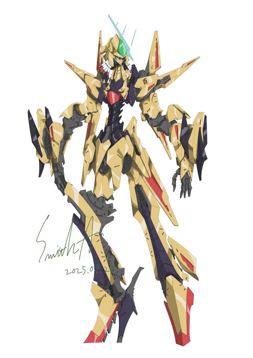 alan_smith_925's tweet image. ガンダム関連のネタ（MS）のゴティックメード（ファイブスター物語のロボット）化を描いて遊んでいます。もし他にも自分のような奇特な人がいるなら是非作品を見せて下さい。 #FSS_jp