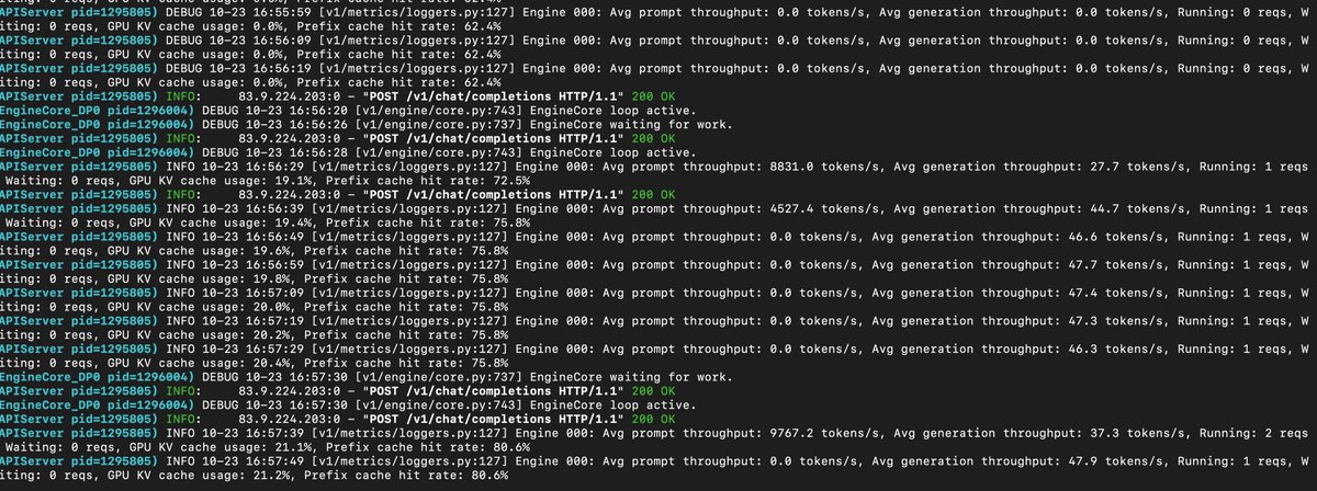 6x 3090 throughput results