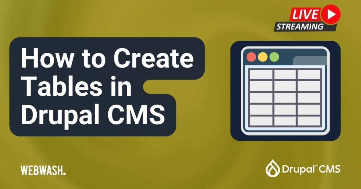 thedroptimes's tweet image. Ivan Zugec @ivanzugec covers table creation in Drupal using CKEditor, Paragraphs, TableField, Views + more. @webwashnet
Pick what fits your content best.
🔗 bit.ly/4qj6H0p
#DrupalTutorial #WebWash #CKEditor #DrupalTables