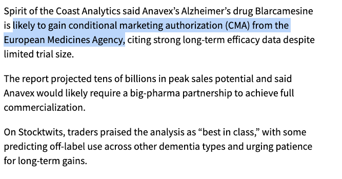 Adith Arun (@aditharun_) on Twitter photo "The report said the EMA often prefers granting conditional approval rather than outright denial for drugs addressing major unmet medical needs, particularly when data show large effect sizes"
If I remember correctly, 2 Alzheimer's drugs have EMA approval. Both were amyloid-beta "The report said the EMA often prefers granting conditional approval rather than outright denial for drugs addressing major unmet medical needs, particularly when data show large effect sizes"
If I remember correctly, 2 Alzheimer's drugs have EMA approval. Both were amyloid-beta