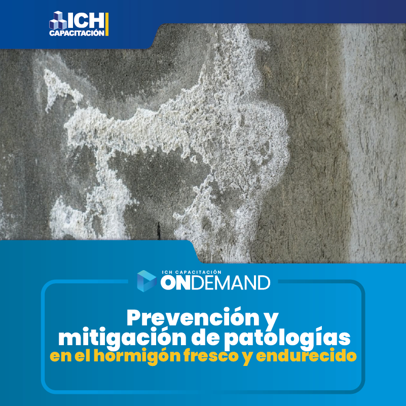 [ICH Capacitación] 🏗️Nuevo curso OnDemand: Prevención y mitigación de patologías en el hormigón fresco y endurecido🏗️

Quedan todos invitados para inscribirse en el nuevo curso OnDemand "Prevención y mitigación de patologías en el hormigón fresco y endurecido" en el que, a través