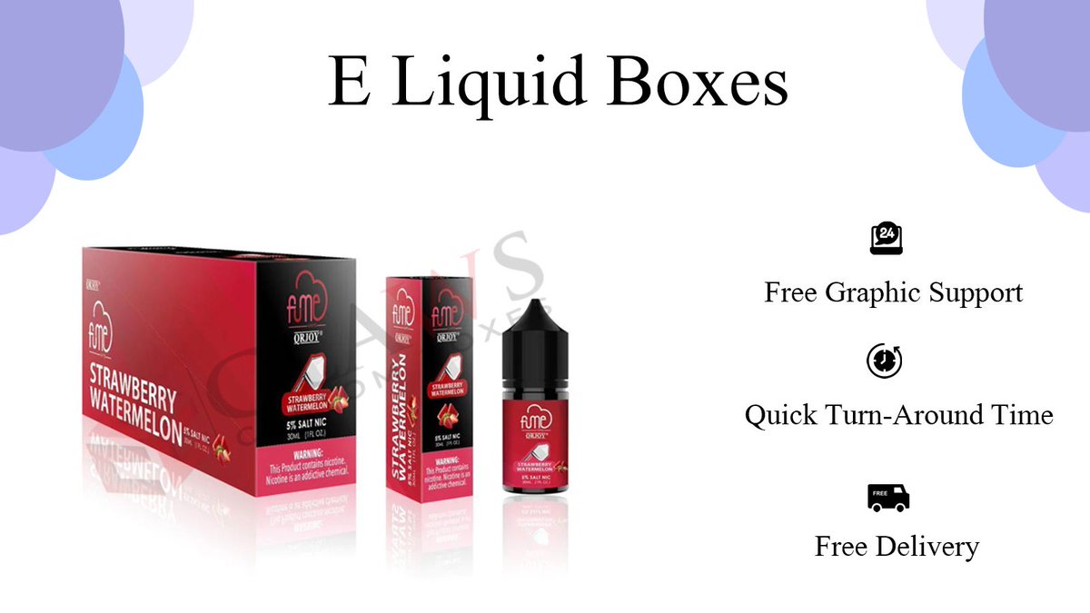 Ccustomboxes's tweet image. Keep your vape flavors fresh &amp;amp; stylish! 💨 Premium Custom E-Liquid Boxes that protect &amp;amp; promote.  

Visit Our Website: 
clawscustomboxes.com

Mail us: sales@clawscustomboxes.com

Call to Order: (505) 407-0095 

 #ELiquidBoxes #VapePackaging #CustomBoxes
