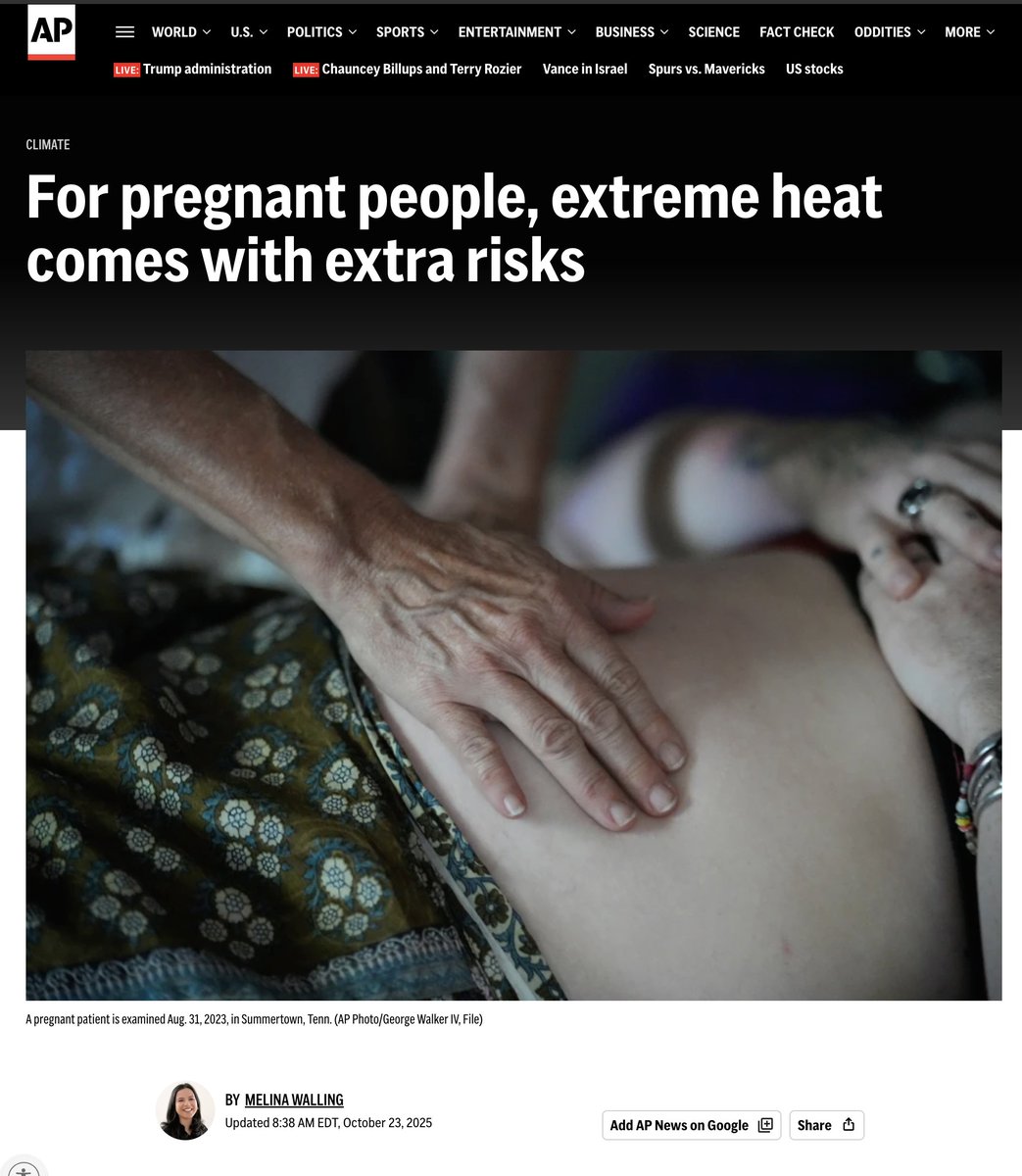 Associated Press, October 2025: "pregnant people"