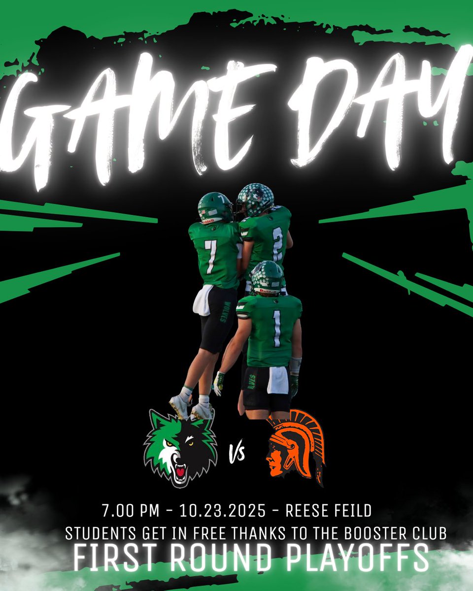GAMEDAY! Our Football team takes on a familiar opponent, the Cambridge Trojans tonight @ Reese Field! Our football AND state cross country members will be escorted out of the building at the end of the day with a School Send Off! Good Luck!!!