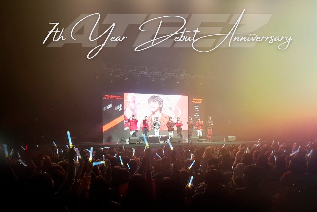 ATEEZUD's tweet photo. [🎉] HAPPY 7TH DEBUT ANNIVERSARY ATEEZ 🧡

#에이티즈_7주년_항해는_계속된다
#7_years_with_ATEEZ #A_TO_Z @ATEEZofficial https://t.co/JoxzrA48Qt