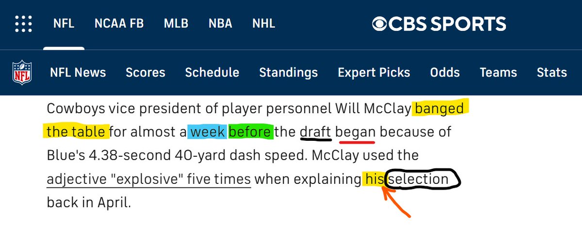 BossCowboySport's tweet image. If they just took their own advice and kept their promise to be aligned from top to bottom, Brian wouldn't be out here saying "I like Big Backs."

Your coach likes "Big Backs" but it was Will who drafted Blue.  Likely because of Stephen.

Please align like y'all promised. #RB1DUO