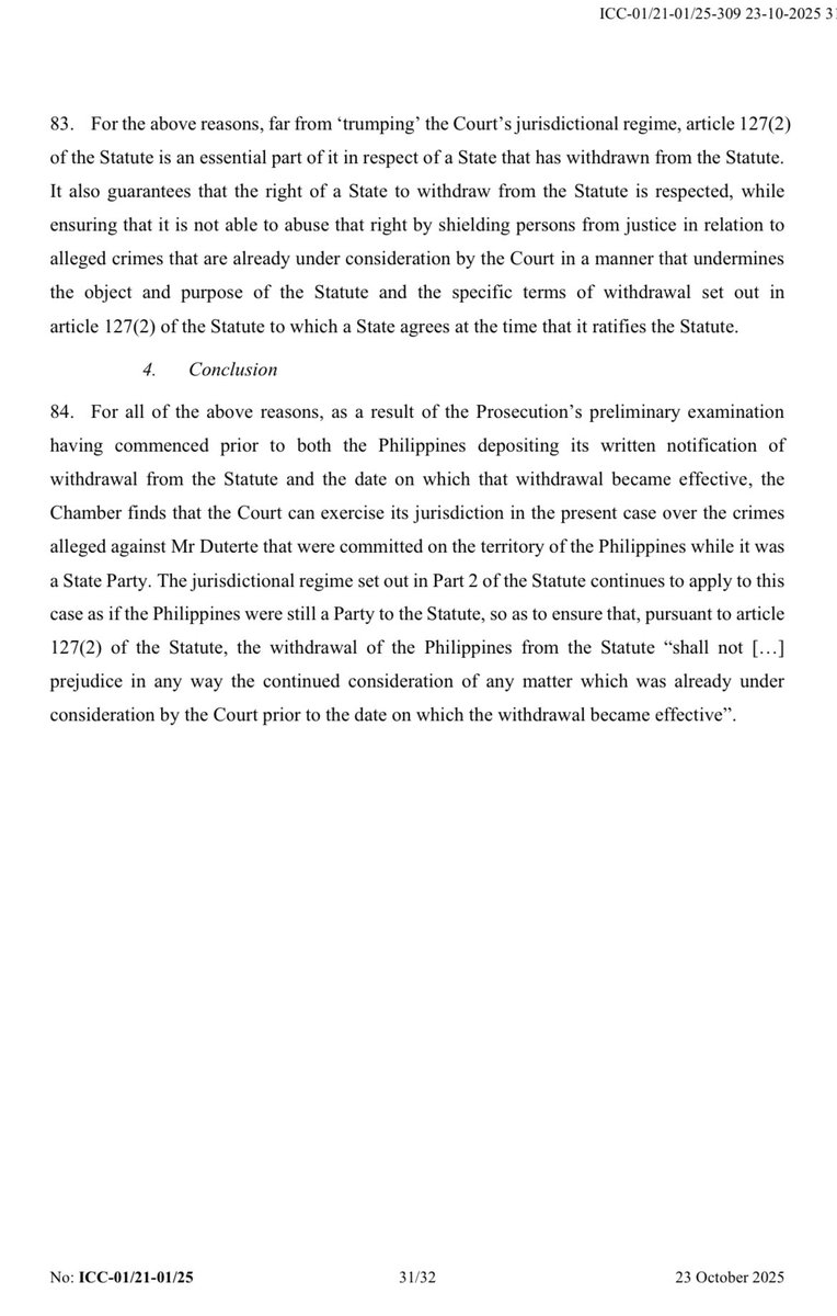 Lian Buan (@lianbuan) on Twitter photo BREAKING: ICC upholds its jurisdiction on the case against ex Philippine president Rodrigo Duterte. <a href="/rapplerdotcom/">Rappler</a> BREAKING: ICC upholds its jurisdiction on the case against ex Philippine president Rodrigo Duterte. <a href="/rapplerdotcom/">Rappler</a>