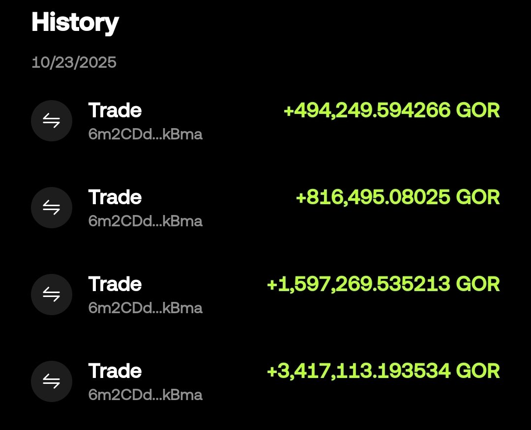 Just bought $Gor on solana.
web3.okx.com/ul/pKoJS0g?ref…
The dev finally came up with a massive update. Not alot of folks talking about it yet. Reason everyone is expecting bnbchain run. Tou can dyor and see what you think is best for you.