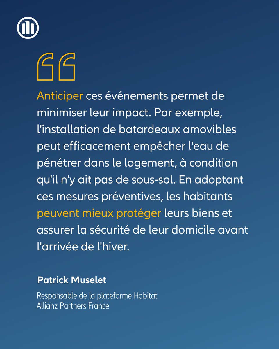 AllianzPTR_FR's tweet image. Protégez votre maison cet automne ! 🏡🌧️
Adoptez les bons réflexes : sécurisez l’extérieur, vérifiez vos équipements, pensez à la télésurveillance. Pendant une tempête : restez à l’abri.

Tous nos conseils 👉 ow.ly/Jp5a50XgRzn

#assistance #MeetTheExpert