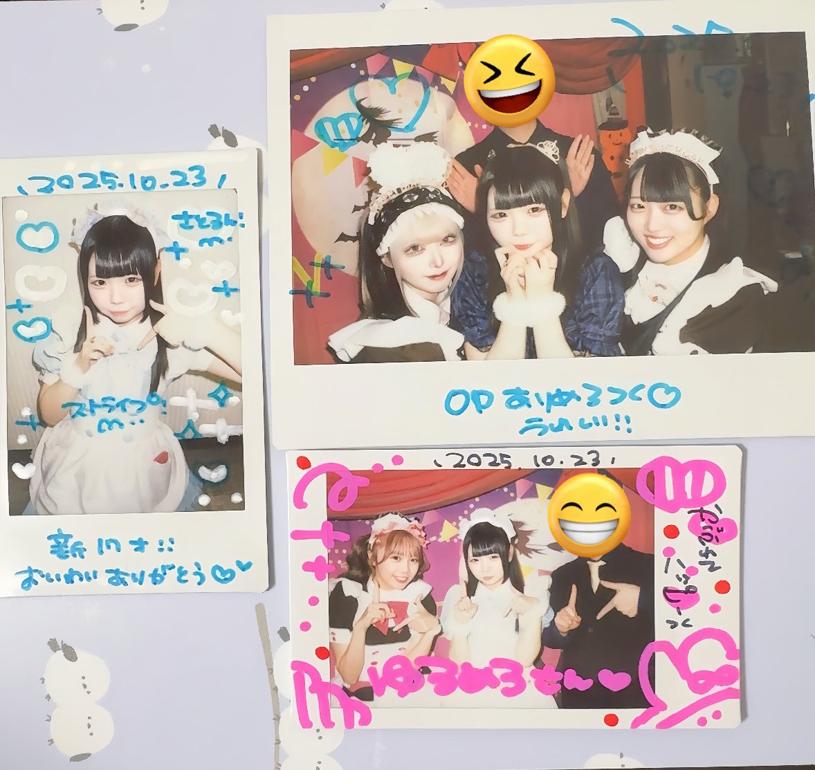 ドンキ店　ゆるるん。
#ゆるるんたぁいむ

今日が誕生日で今日はBD特別衣装。
イベメンはセレンさんとみかんさん。

ゆるるん、お誕生日おめでとう🎉
セレンさん、みかんさんもありがとう🎉

セレンさんとみかんさんはハッピーバースデーの装飾もつけてお祝いしてた😌