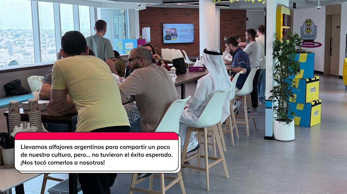 PeYaTech's tweet image. La tecnología PeYa ya es clave en Arabia Saudita. 🚀
Nuestro equipo integró nuestra solución #GIS con @HungerStation en Dubai.
Dato: Tuvimos que comer los alfajores... el dulce de leche no cruzó la barrera cultural. 😂
#TechIntegration #GlobalScale #SoftwareEngineering