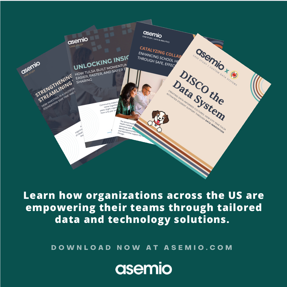 WeAreAsemio's tweet image. Transforming data into action. 

See what organizations like yours are achieving through data modernization. 🌍 
Download our case studies here: loom.ly/M3q6BX0

#DataImpact #CaseStudy #Innovation