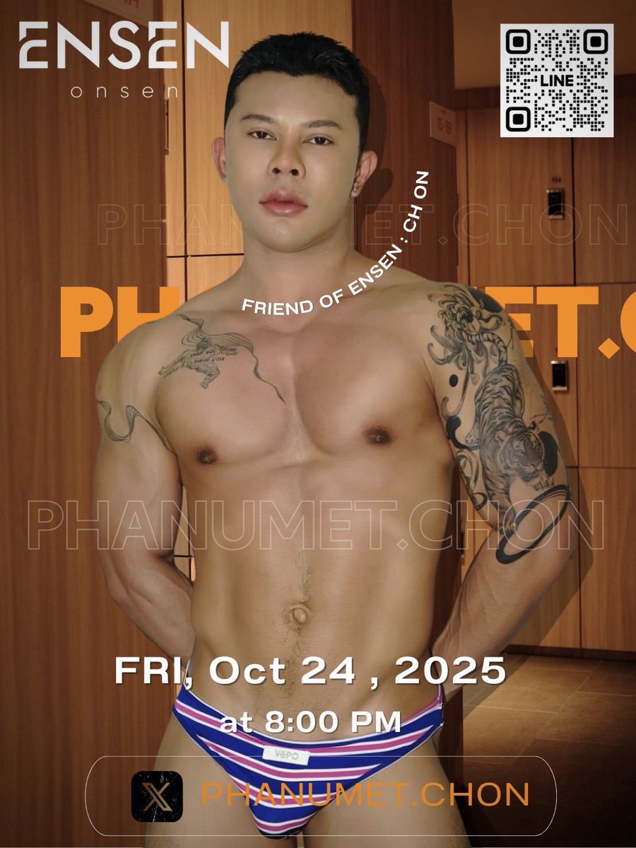 EnsenOnsen's tweet photo. 🩵 ศุกร์ ที่ 24  20:00 เป็นต้นไป
Friends of Ensen สุด sexy 😍
คุณ chon 🧡

@Cphanumet 
@EnsenOnsen 
#Ensen #Friendsofensen #Onsen #Hotspring https://t.co/oWfQfAkZ2P