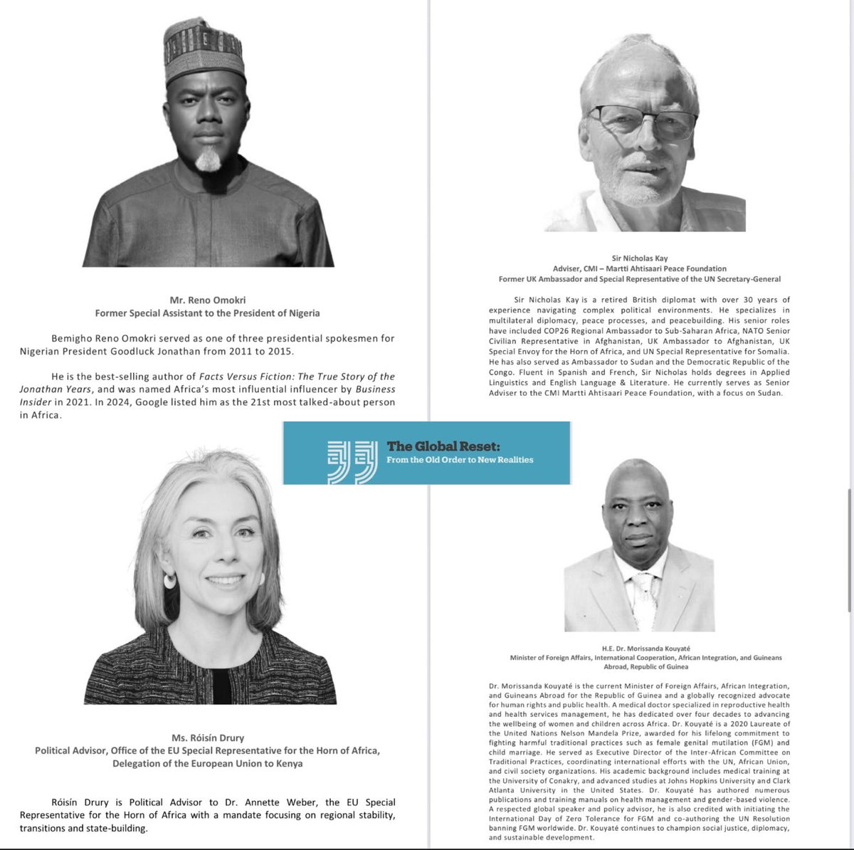 renoomokri's tweet photo. God sparing my life, I shall be a panellist at the 2025 edition of the TRT World Forum, with the theme, The Global Reset: From The Old Order To New Realities, to be opened by His Excellency, President Recep Tayyip Erdoğan of Turkey, in Istanbul, on Friday, October 31, 2025. 

I shall be speaking along side His Excellency, Dr. Morissanda Kouyaté, Minister of Foreign Affairs and International Cooperation of Guinea, Sir Nicholas Kay, former Ambassador of the United Kingdom to Afghanistan, Sudan, and the DRC, Ms. Róisín Drury, Political Advisor, Office of the EU Special Representative for the Horn of Africa, and Mr. Patrick Youssef, Regional Director, Africa, International Committee of the Red Cross (ICRC).

If you are in Istanbul, do please consider attending. God sparing my life, I will be easy to spot, because of my made-in-Nigeria Aso Oke Agbada, and I promise to have a one-on-one session with you after my speech. 

You can find out more about the 2025 TRT World Forum and my participation here https://t.co/Uzsj5VhYUm

Reno Omokri 

Gospeller. Deep Thinker. #TableShaker. Ruffler of the Feathers of Obidents. #1 Bestselling author of Facts Versus Fiction: The True Story of the Jonathan Years. Hodophile. Hollywood Magazine Humanitarian of the Year, 2019. Business Insider Influencer of the Year 2022. 21st Most Talked About Person in Africa, 2024.